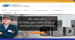 Desktop Screenshot of absoluteappliancesrepair.com